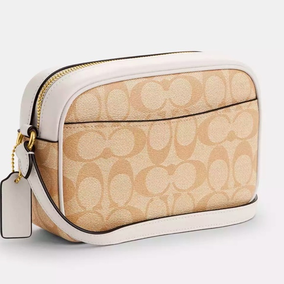 Coach Mini Jamie Camera Bag in Signature Canvas Crossbody Purse - Picture 7 of 9